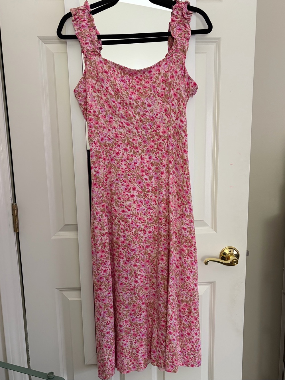 Dry Goods Pink Floral Midi Dress